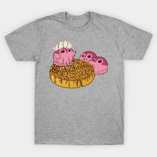 Penguinscoops - waffle statue T-Shirt